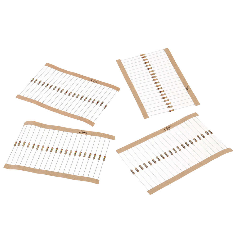 with box - 3120pcs 156 Values 1 -10M Ohm 1/4W 5% Carbon Film Resistors Assortment Kit Electronic Com