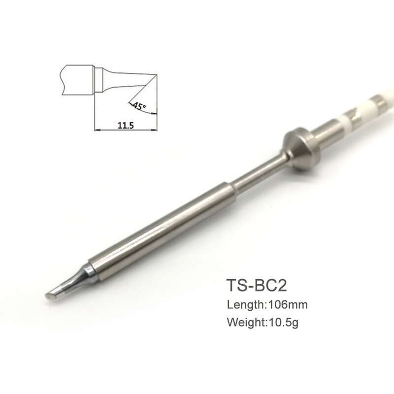 TS-BC2 - Replacement Black Chrome Tip Soldering Iron Tips for Digital LCD Soldering Iron