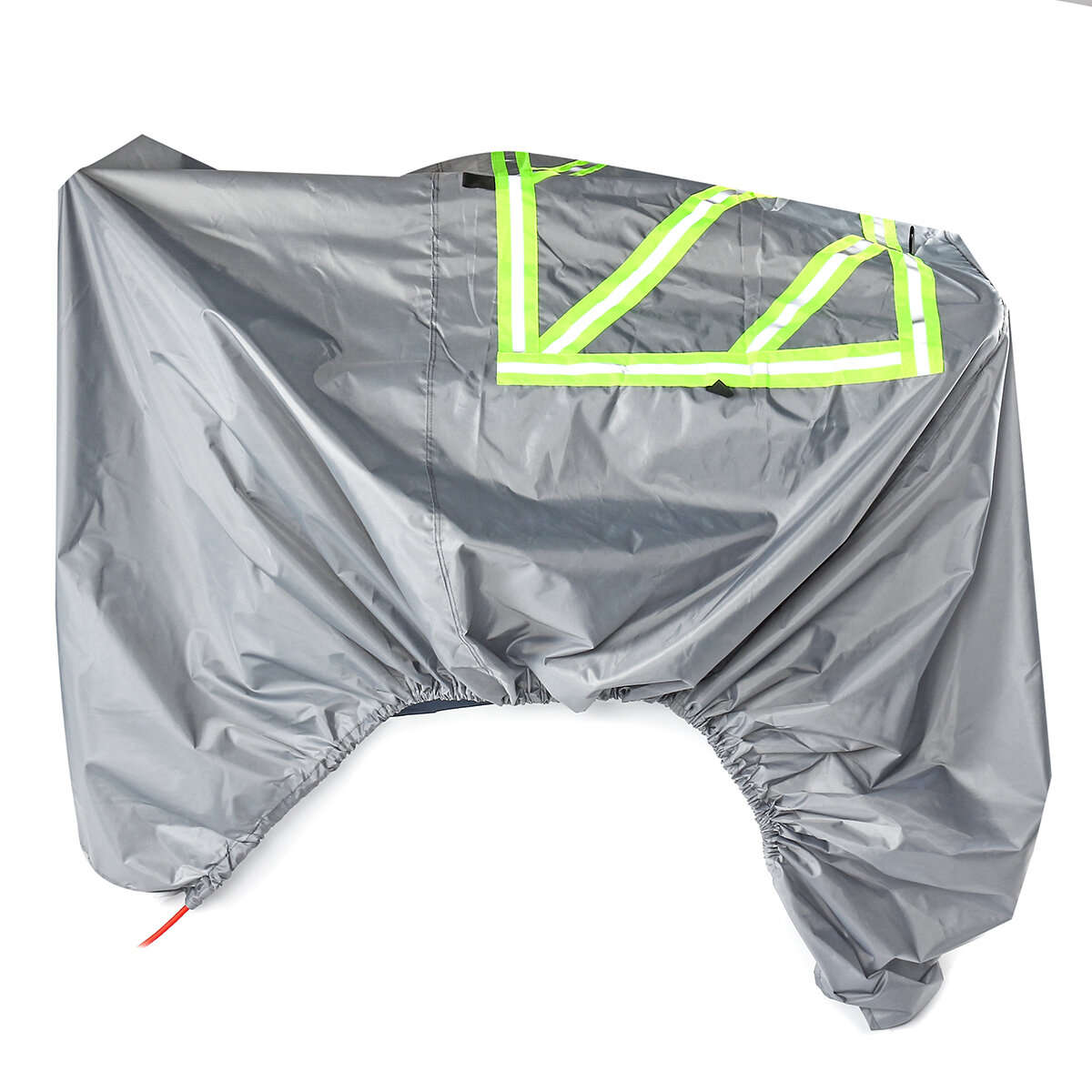 Black - Protective Cover With Reflective Sign 2-3 Bikes For Motorhome Bike Waterproof Sunscreen