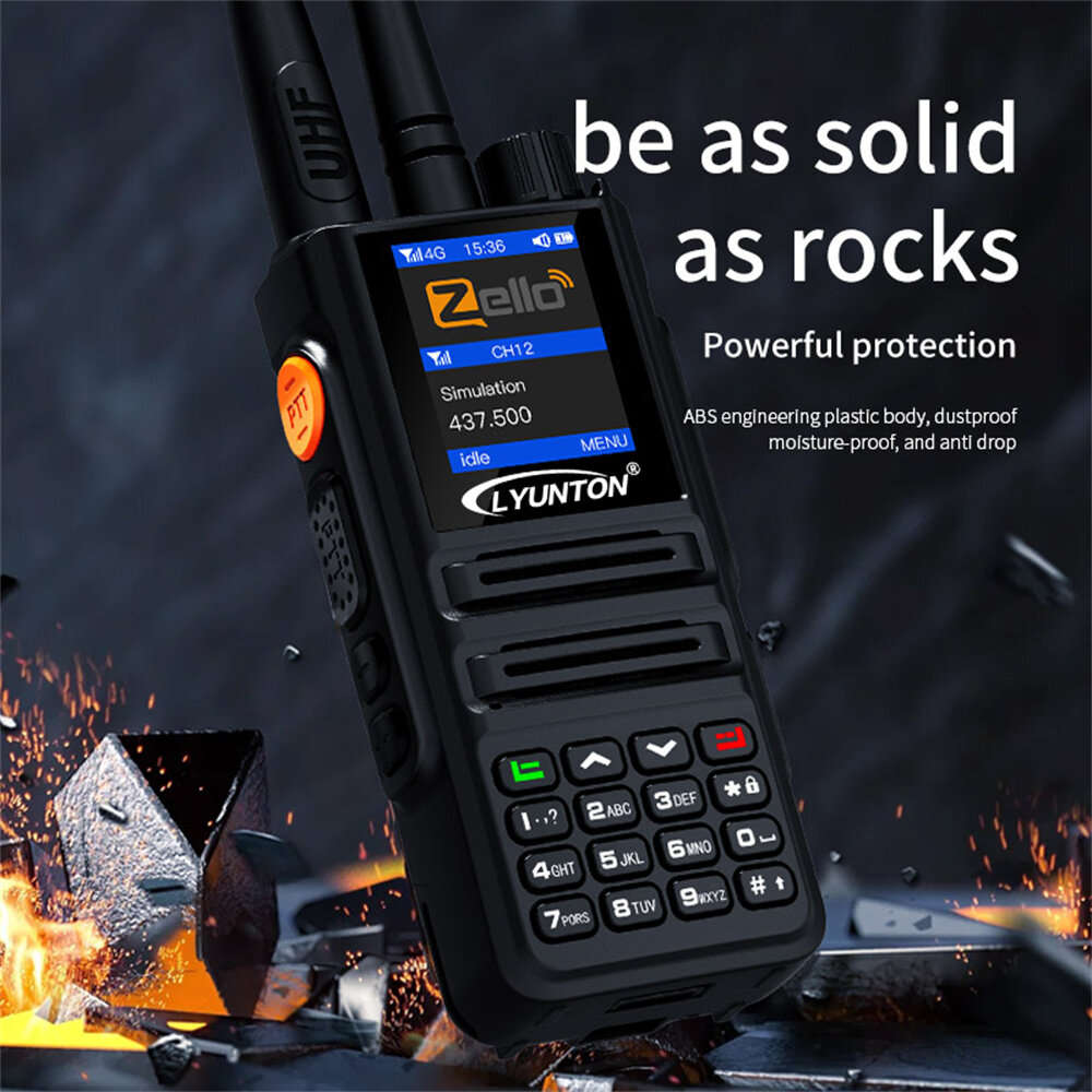 DG90000 Zello Walkie Talkie Dual-Mode 4G Network bluetooth GPS Navigation WIFI 6000mAh Battery Outdo