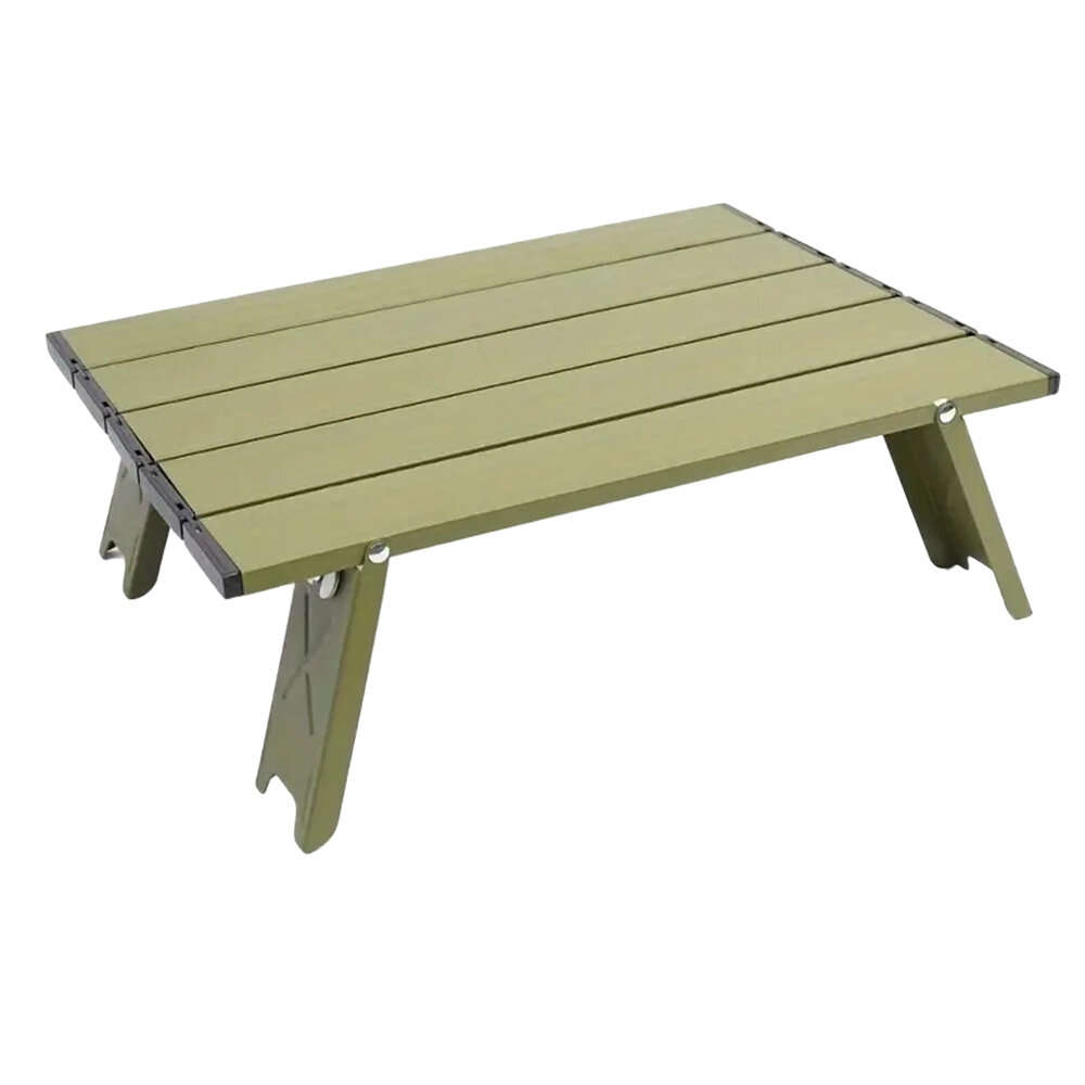 Green - IPRee Ultralight Portable Folding Camping Table Foldable Outdoor Dinner Desk Aluminum Alloy