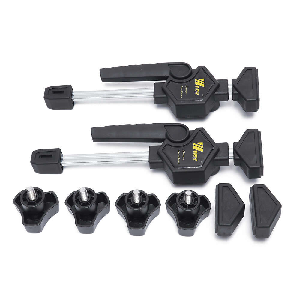 4 PCS - Wnew 2PCS/4PCS MFT Table Clamps Bench Dog Clamps Quick Ratchet Release Speed Squeeze Woodwor