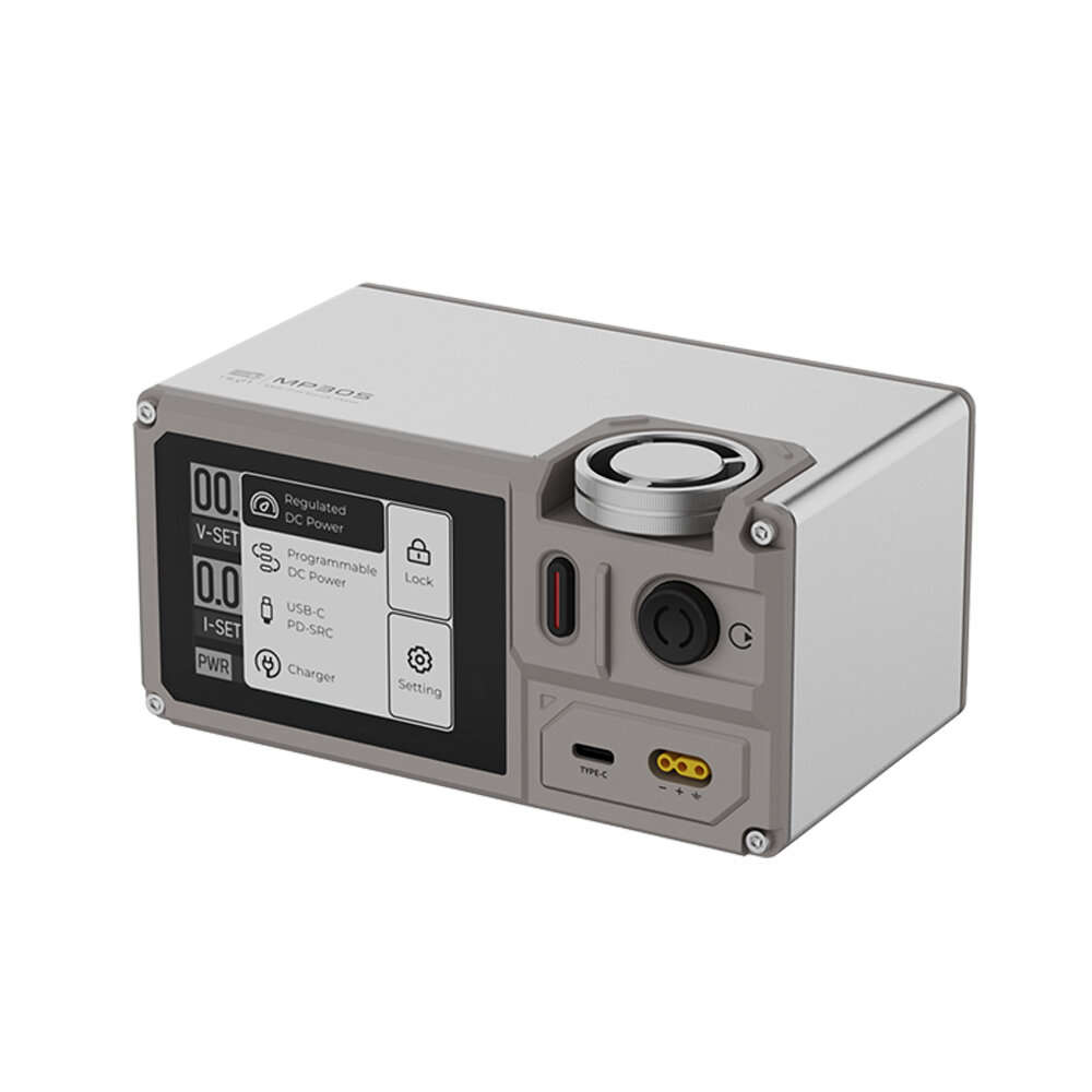 B - ISDT MP305B Multi-functional Linear DC Regulated Power Supply 2.8Inch Touch Screen USB Type-C In
