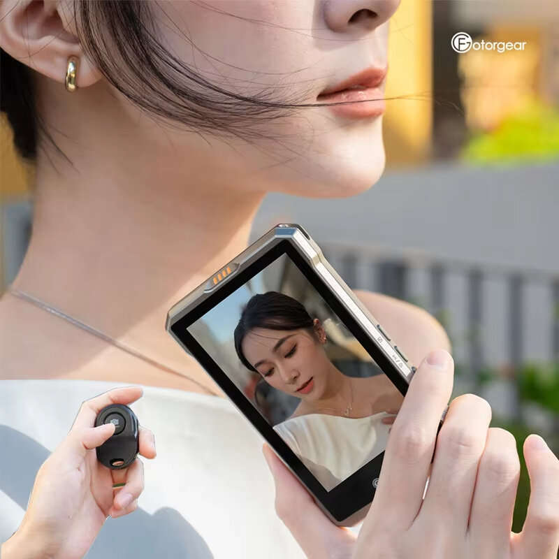 Magnetic Selfie Monitor Screen for Smartphone Rear Camera High-Resolution Display Wireless Connectio