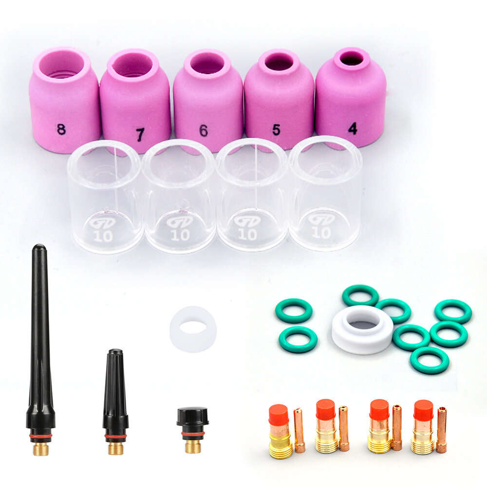 38PCS TIG Welding Torch Accessories Kit, Multiple Models Welding Gasket Kit Replacement High Plastic
