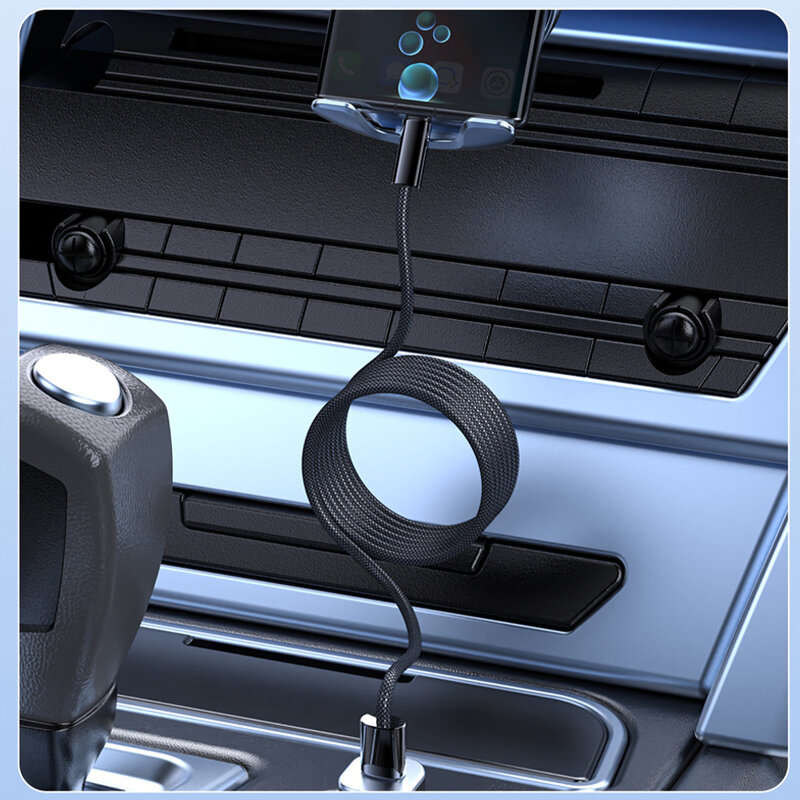 1.5M - WANEW 240W Type-C to Type-C Magnetic Adsoption Organization Cable PD3.1 FCP SCP Fast Charging