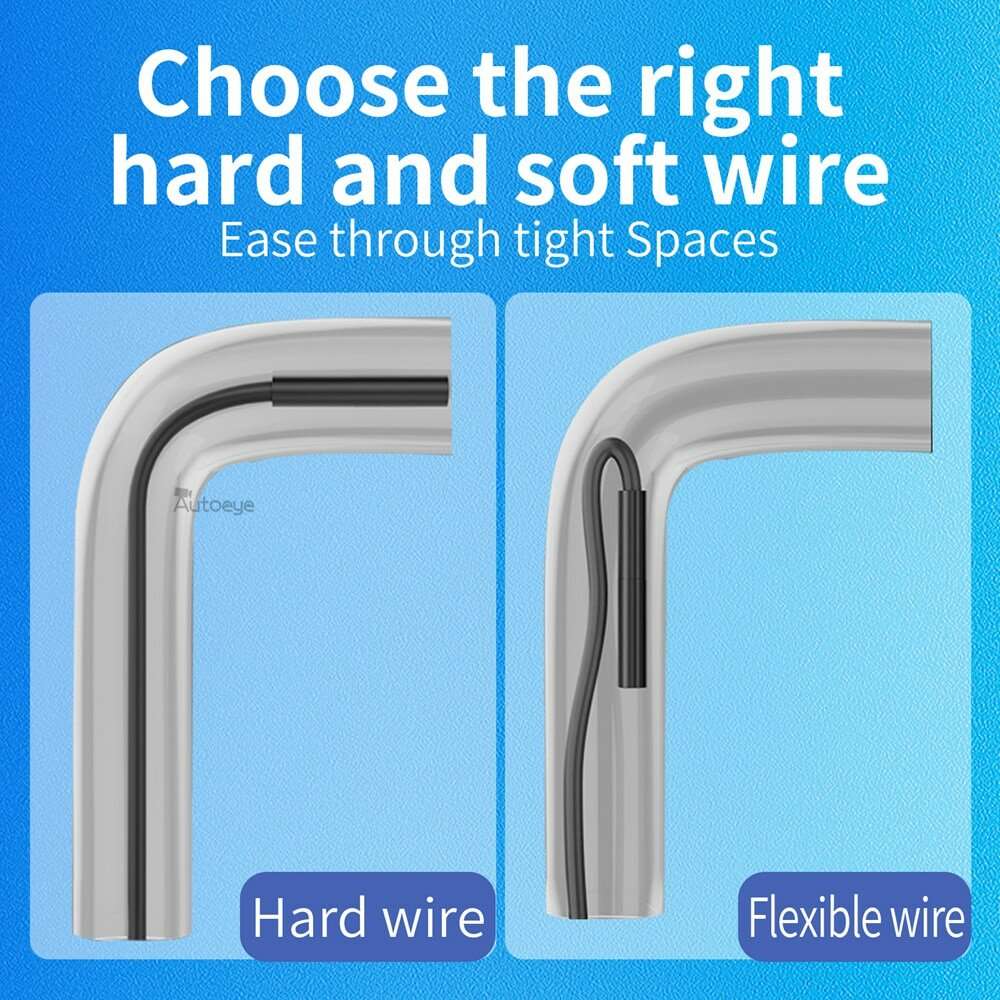 1M - Endoscope Camera For iPhone APPLE 8MM Cars Endoscopic Hard Line IP68 Waterproof 8 LEDs Borescop