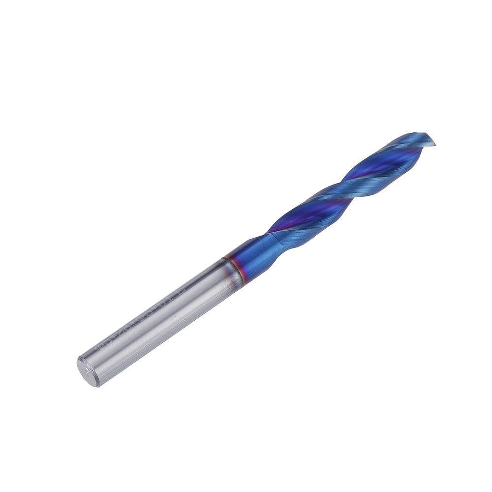 7mm - HRC65 Tungsten Steel Twist Drill Bit 2 Flutes 1-7mm 118 Degree Chamfering Cutter