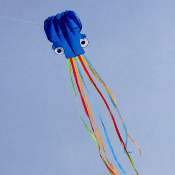 Portable Colorful Octopus Soft Outdoor Sport Flying Kite 5.5m