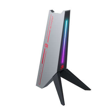 BlitzWolfBW-GTK0 RGB Gaming Headphone Stand with Headphone Holder RGB Light Dual ... (COLOR: GRAY)