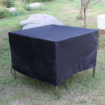 IPRee 150x150x75cm Outdoor Garden Waterproof Rattan Cube Table Furniture Cover Shelter Protection