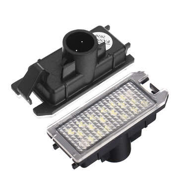 12V LED License Plate Light Lamps White 2Pcs For Fiat 500 For Jeep Grand Cherokee For Maserati Levan