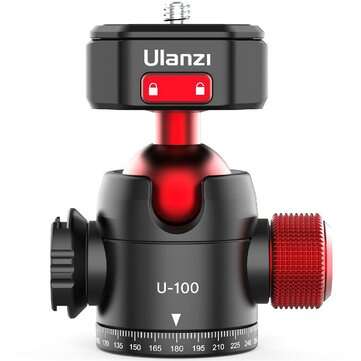 Ulanzi U-100 Quick Release Ballhead Tripod Head DSLR Gimbal Slider Tripod Quick Switch Ballhead Exte