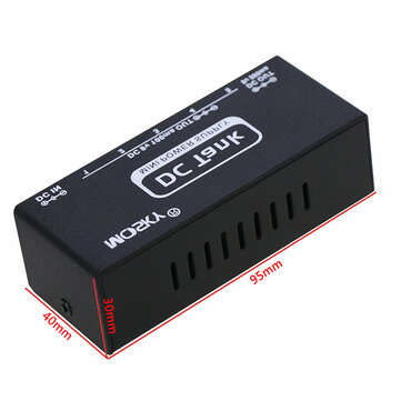 MOSKY DC-TANK 9V 500mA Mini Power Supply Connector for 9V Guitar Effect Pedal with 6 Isolated Output