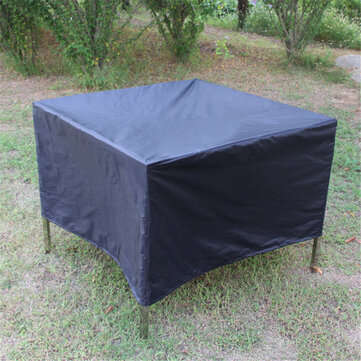 IPRee 150x150x75cm Outdoor Garden Waterproof Rattan Cube Table Furniture Cover Shelter Protection
