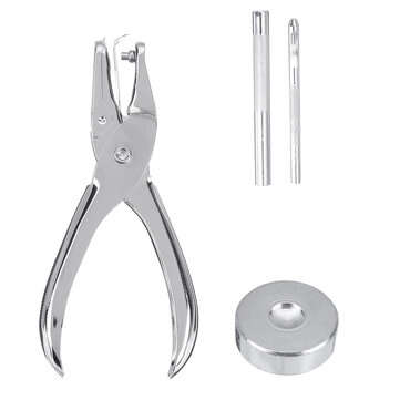 360Pcs Leather Rivets Double Cap Rivets Metal Fixing Tool With Punch Pliers Kit Craft Snap Fastener