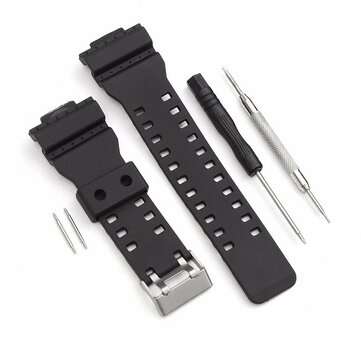 Watch Strap Band With Pins Fits For Casio G Shock 16mm GA-100 G-8900 GW-8900: Perfect Timing