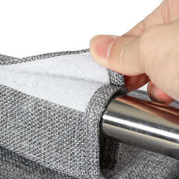 5 Tiers Cotton Linen Storage Hanging Bag Washable Wardrobe Closet Hanging Shoes Shelf Organizer for