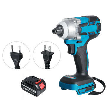 288VF 21V 800NM Cordless Brushless Impact Wrench Drill Porta... (PLUG: USPLUG | BATTERY: ONEBATTERY)