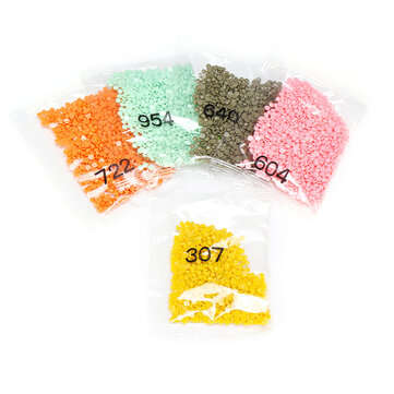 36 Colors DIY Diamond Painting Round Tiles Diamond Embroidery Stone Accessory