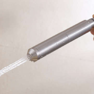 Stainless Steel Bathroom Portable Bidet Sprayer Handheld Showerhead Two Water Modes Ajustable Booste