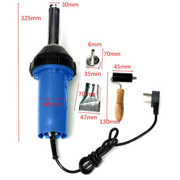 220V 1000W 2800Pa Plastic Welder Integrated Hot Air G-un Welding Plastic Rod Repair Tool
