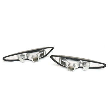 Pair Smoke Lens Side Marker Lights Cover Turn Signal Lamp Shell for BMW E46 E60 E61 X3 E83