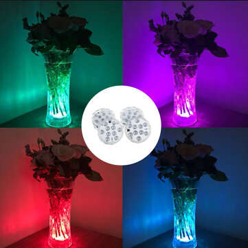 4PCS Multicolor Infrared LED Submersible Swimming Pool Light Remote Control Pond Party Underwater La