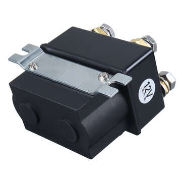 Black 12V DC 500Amp 1500lb 4x4 Heavy Duty Winch Relay Solenoid
