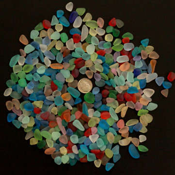 10-16mm Mixed Color Undrilled Sea Beach Glass Beads Bulk DIY Jewelry Pendant Decor