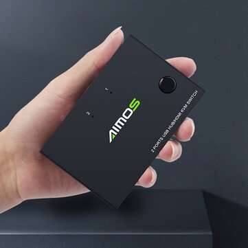 AIMOS USB HDMI Switch Box Video Switch Display 4K Splitter KVM Switch for 2 PCs Share Switcher Keybo