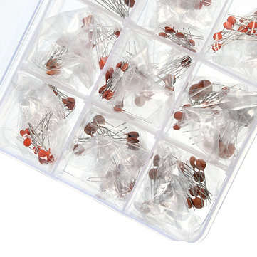 300 Pcs 2pF-0.1F Ceramic Capacitors Kit With Component Box
