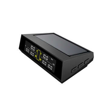 Car TPMS Tyre Pressure System Solar Power LCD Display+ 6 External Sensors