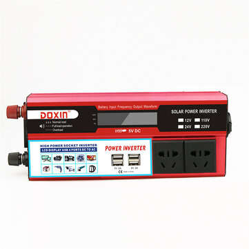 6000W Peak DC 12V/24V to AC 220V Power Inverter Digital Modified Sine Wave 4 ... (VOLTAGE: 12V-220V)