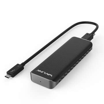 Wavlink UTE02 Thunderbolt 3 M-Key NVME External SSD Hard Drive Enclosure Aluminum Alloy 2200MB/s  Pl