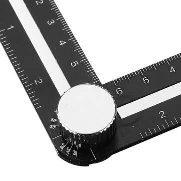 Aluminum Alloy 25/40/45/55/75mm Multi Angle Tool Six Folding Universal Ruler Tile Hole Measure Tool