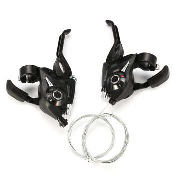 1 Pair BIKIGHT 3x7 21Speed MTB Bike Bicycle Cycling Trigger Gear Shifter with Inner Bike Shifter Cab