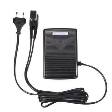 EU/US Plug 3 Prong Sewing Machine Foot Speed Control Pedal For Singer #979314-031 (PLUG: 220VEUPLUG)