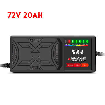 48V 20AH/60V 20AH/72V 20AH 7-Light Electric Vehicle Battery Charger Adapter (VOLTAGE: 72V)