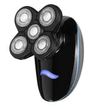 Rotary 5D USB Rechargeable Cordless Mens Electric Shaver Razor Bald Head Hair Trimmer