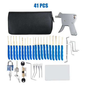 41Pcs/45Pcs Unlocking Set Tools Lock Practice Lock Tool Kit (QUANTITY: 41PCS)