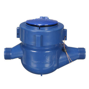 15mm Plastic Single Flow Dry Cold Water Pipe Table Garden Home Water Measuring Meter