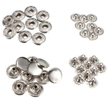 10pcs Press Stud Buttons Poppers Leather Craft with Fixings Tools Kit 633Tools