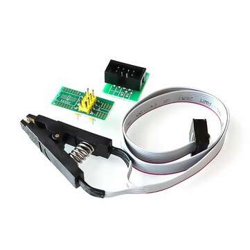 SOIC8 SOP8 Test Clip for EEPROM 93CXX / 25CXX / 24CXX In-circuit Programming + 2 Adapters
