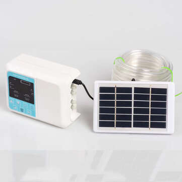 Solar Intelligent Drip Irrigation System Waterproof Auto Watering Plant Timer USB ... (TYPE: SINGLE)