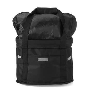 Folding Front Basket Waterproof Handlebar Box Pet Carrier Frame Bag For Electirc Scooter Bicycle Bik