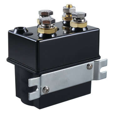 Black 12V DC 500Amp 1500lb 4x4 Heavy Duty Winch Relay Solenoid