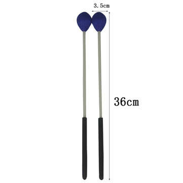 1 Pair Marimba Hammer Percussion Mallet Sticks Musical Instrument Parts Beginner (COLOR: BLUE)