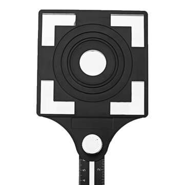 Aluminum Alloy 25/40/45/55/75mm Multi Angle Tool Six Folding Universal Ruler Tile Hole Measure Tool