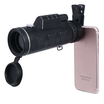 40X60 Zoom Optical Lens Monocular Telescope + Clip + Tripod For Mobile Phone